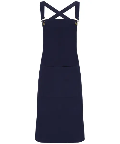 Premier Cross Back 'barista' Bib Apron Navy