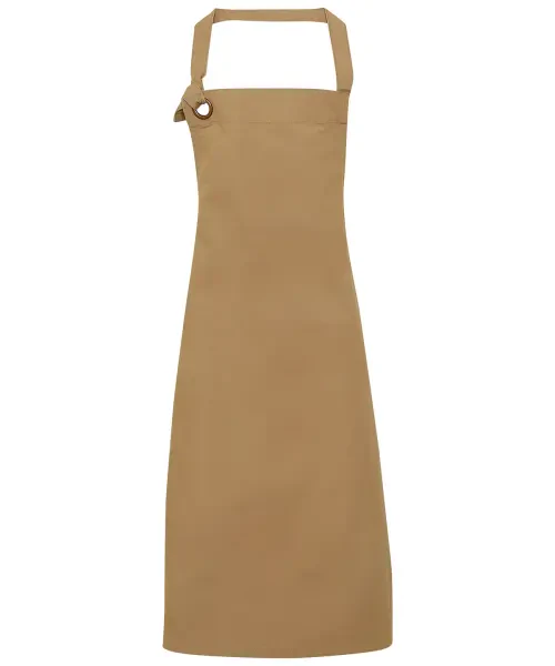 Premier Calibre Heavy Cotton Canvas Bib Apron Khaki