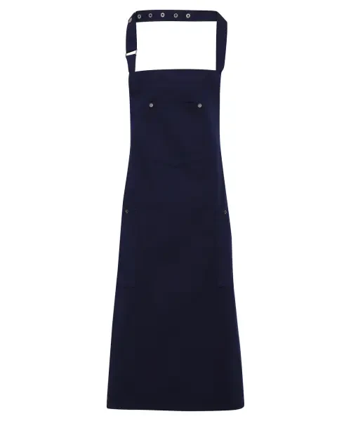 Premier Chino Cotton Bib Apron Navy