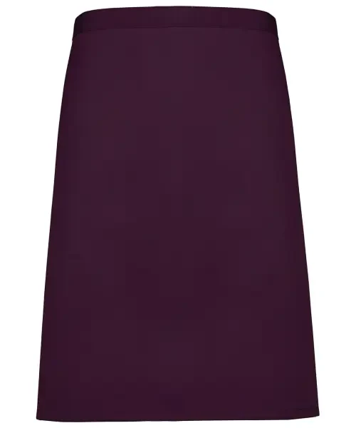 Premier Colours Mid-length Apron Aubergine