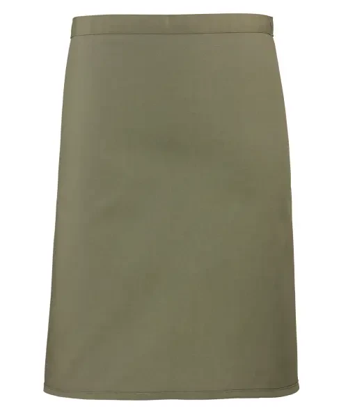 Premier Colours Mid-length Apron Olive