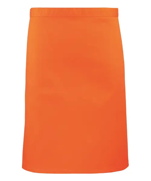 Premier Colours Mid-length Apron Orange