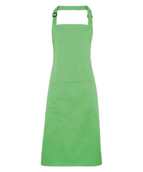 Premier Colours Bib Apron With Pocket Apple