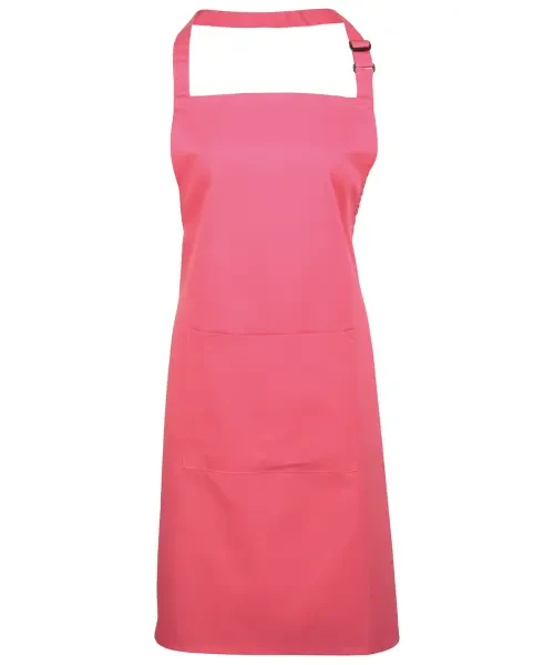 Premier Colours Bib Apron With Pocket Fuchsia