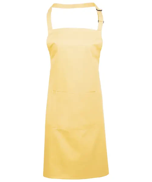 Premier Colours Bib Apron With Pocket Lemon