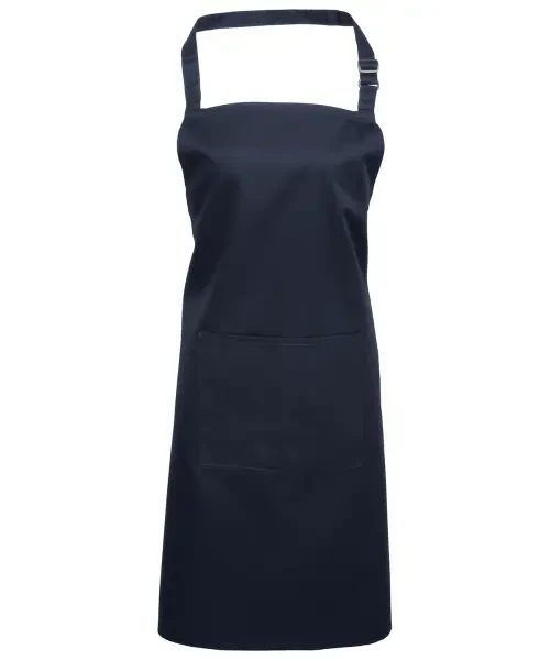 Premier Colours Bib Apron With Pocket Navy