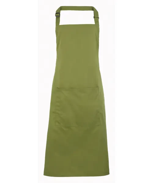 Premier Colours Bib Apron With Pocket Oasis Green