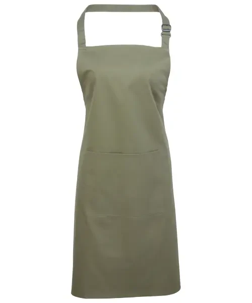 Premier Colours Bib Apron With Pocket Sage