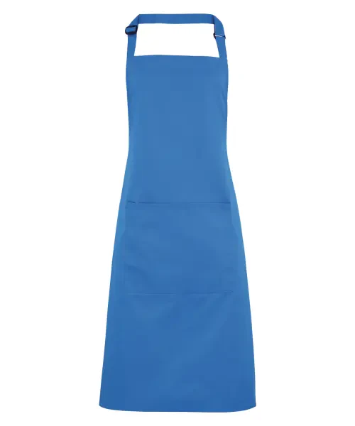 Premier Colours Bib Apron With Pocket Sapphire