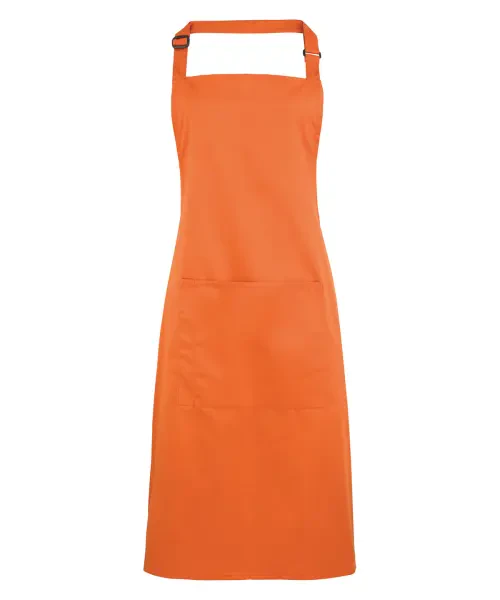 Premier Colours Bib Apron With Pocket Terracotta