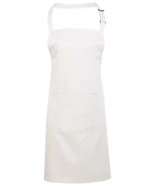 Premier Colours Bib Apron With Pocket White