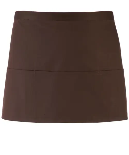 Premier Colours 3-pocket Apron Brown