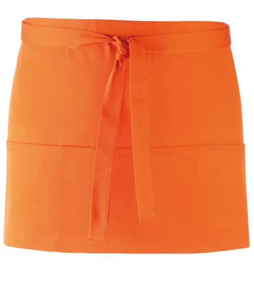 Premier Colours 3-pocket Apron Orange