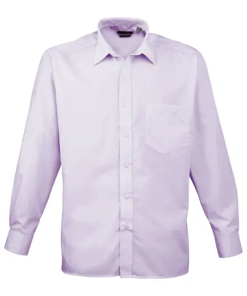 Premier Long Sleeve Poplin Shirt Lilac