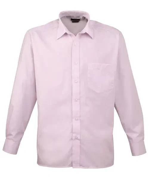 Premier Long Sleeve Poplin Shirt Pink