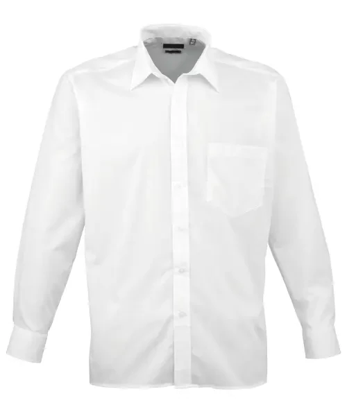 Premier Long Sleeve Poplin Shirt White