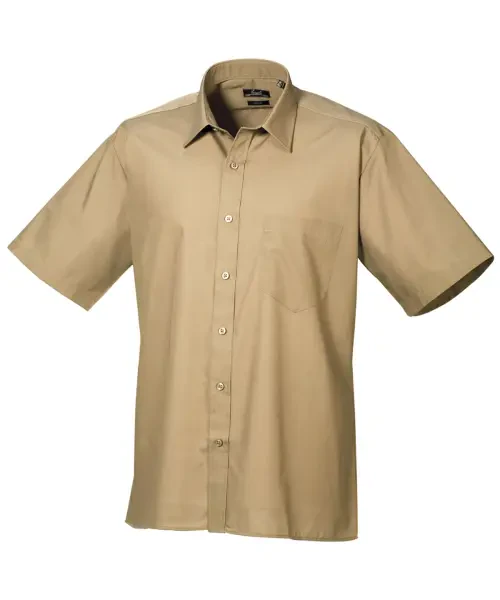 Premier Short Sleeve Poplin Shirt Khaki