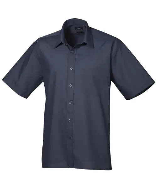 Premier Short Sleeve Poplin Shirt Navy