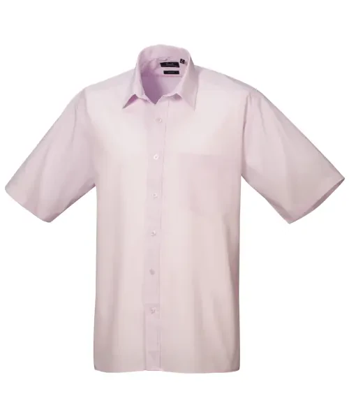 Premier Short Sleeve Poplin Shirt Pink