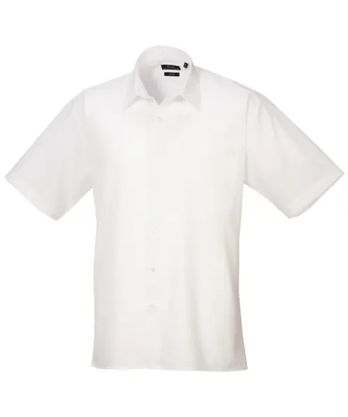 Premier Short Sleeve Poplin Shirt White