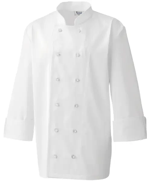 Premier Chef's Jacket Studs White