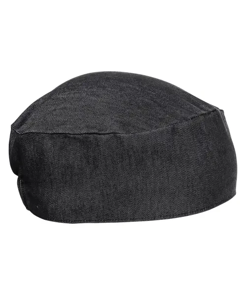 Premier Chef's Skull Cap Black Denim