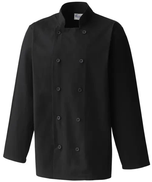 Premier Long Sleeve Chef’s Jacket Black