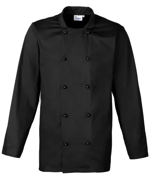 Premier Cuisine Long Sleeve Chef's Jacket Black