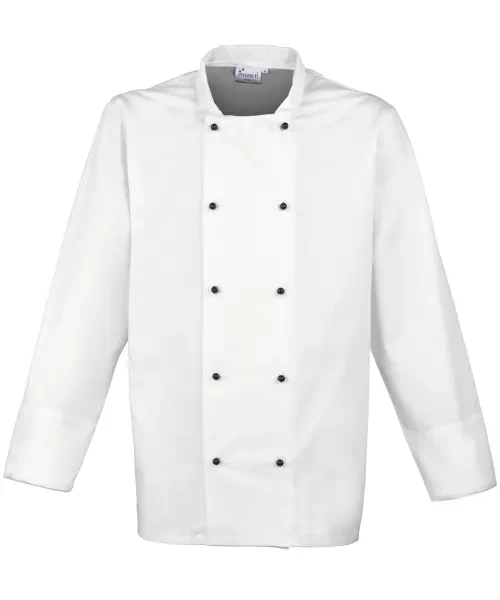 Premier Cuisine Long Sleeve Chef's Jacket White