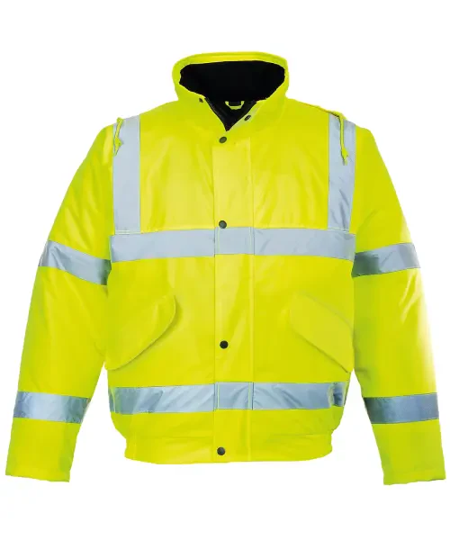 Portwest Hi-Vis Bomber Jacket (S463/S226) Yellow