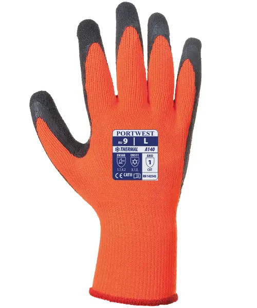 Portwest Thermal Grip Glove (A140) Orange