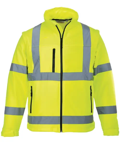 Portwest Hi-Vis Softshell Jacket 3L (S428) Yellow