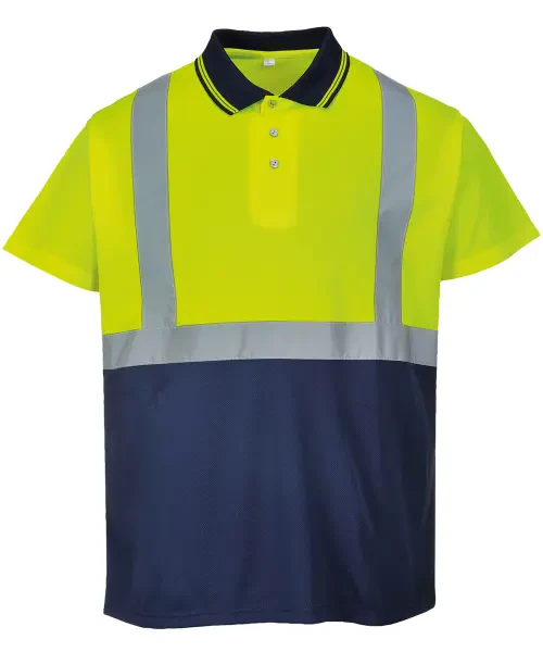 Portwest Two-Tone Polo (S479) Yellow/Navy