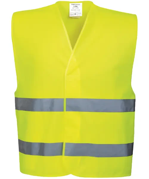 Portwest Hi-Vis Two-band Vest (C474) Yellow