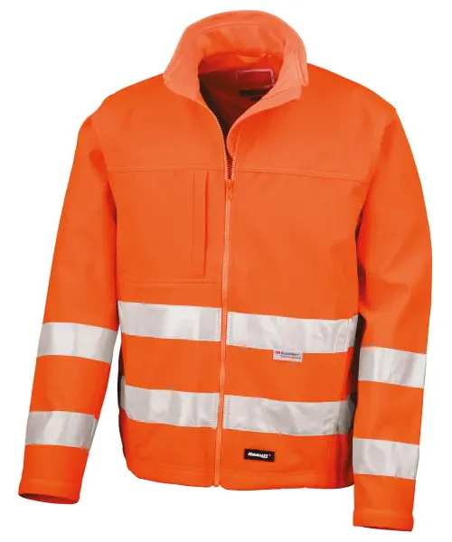 Result High-Vis Softshell Jacket Orange