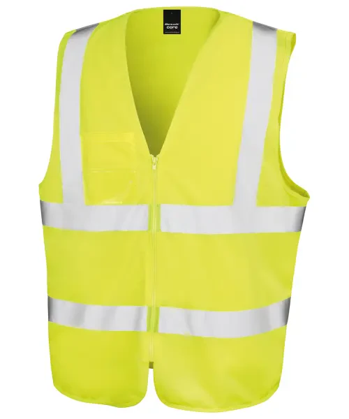 Result Core Zip ID Safety Tabard Yellow