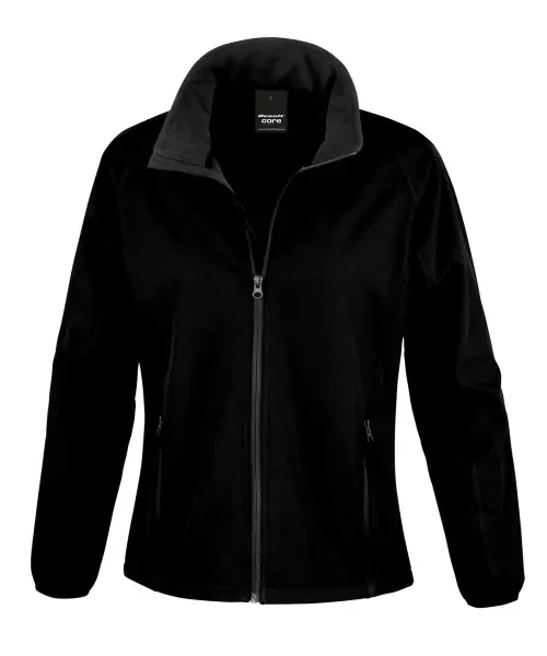 Result Women's Core Printable Softshell Jacket Black/black