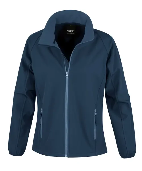 Result Women's Core Printable Softshell Jacket Navy/navy