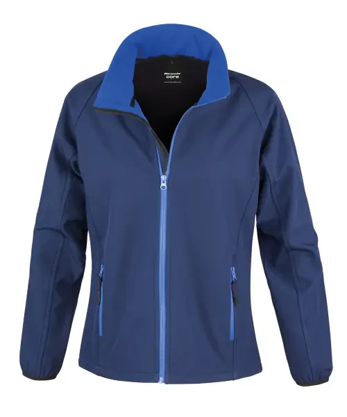 Result Women's Core Printable Softshell Jacket Navy/royal