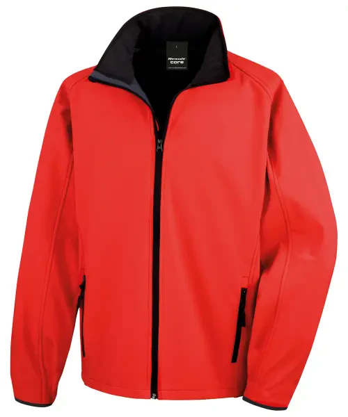 Result Core Printable Softshell Jacket Red/black