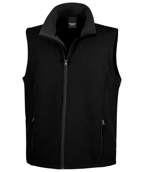 Result Printable Softshell Bodywarmer Black/black