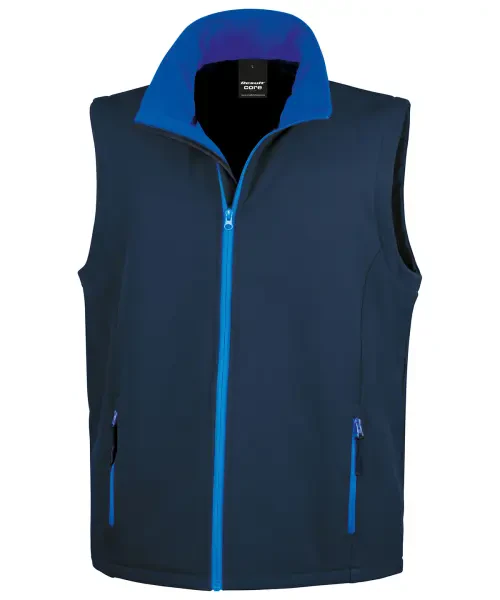 Result Printable Softshell Bodywarmer Navy/royal