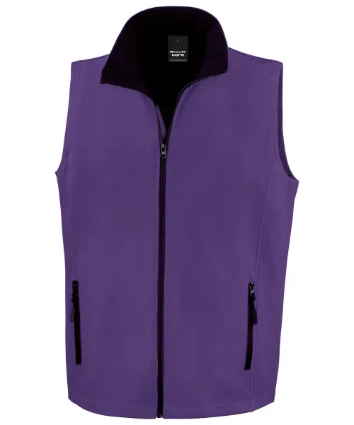 Result Printable Softshell Bodywarmer Purple/black