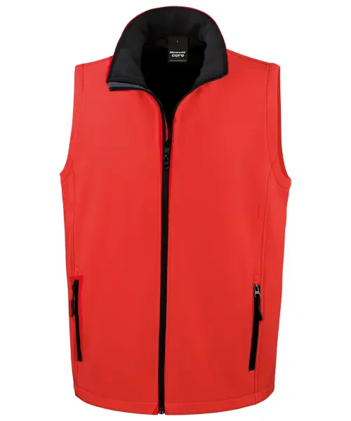 Result Printable Softshell Bodywarmer Red/black