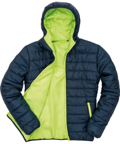 Result Soft Padded Jacket Navy/lime