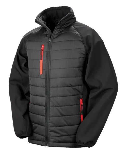 Result Compass Padded Softshell Jacket Black/red