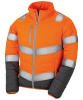 Result Women's Soft Padded Safety Jacket Orange/Grey