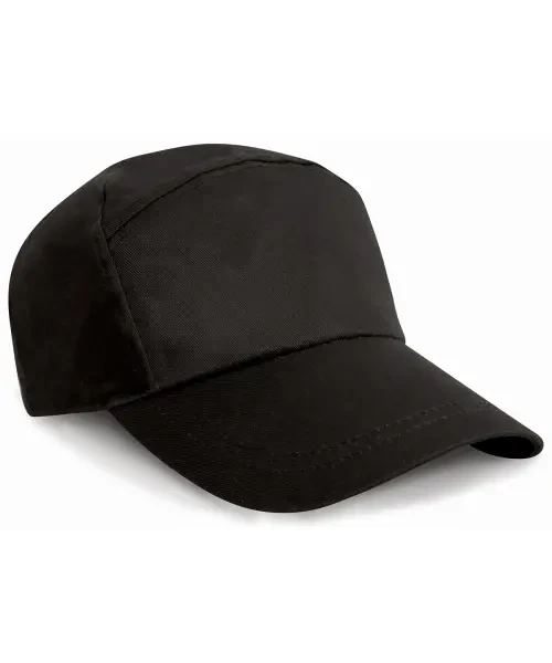 Result 7-Panel Advertising Cap Black