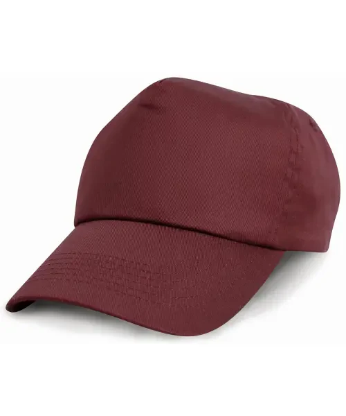 Result Junior Cotton Cap Burgundy