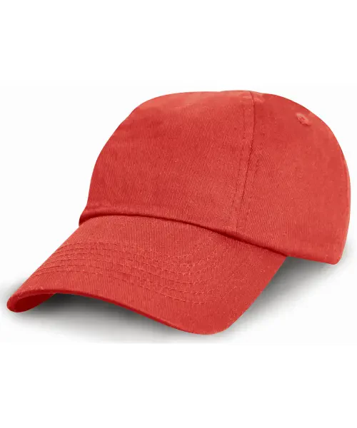 Result Junior Low-Profile Cotton Cap Red